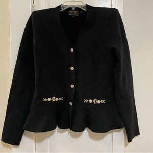 Holland Cooper Patricia cardigan Blazer with Gold Accents size medium